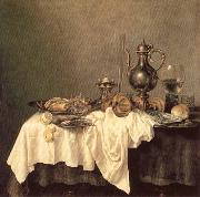 HEDA, Willem Claesz. Breakfast of Crab oil painting artist